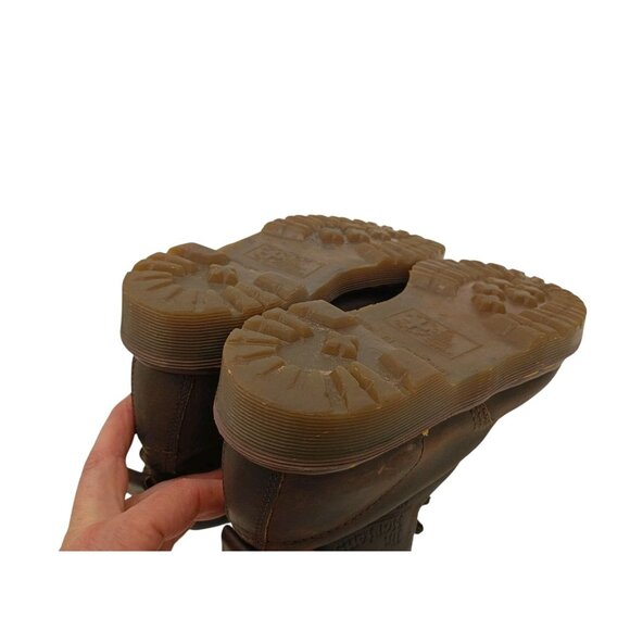 Vintage DR. DOC MARTENS '939' Brown Leather Combat Boot Mens US 8 Shoes England - Picture 5 of 9